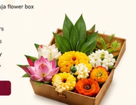 Custom puja flower box