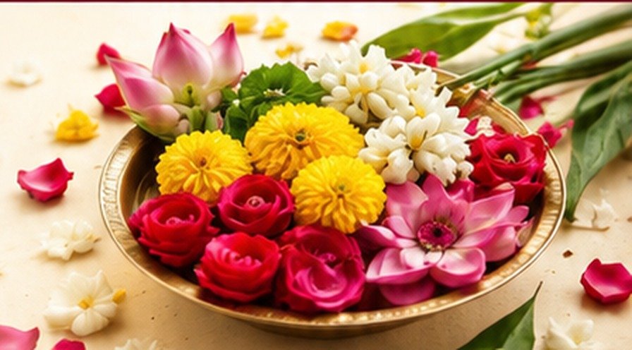 Premium fresh flowers for rituals and decorations